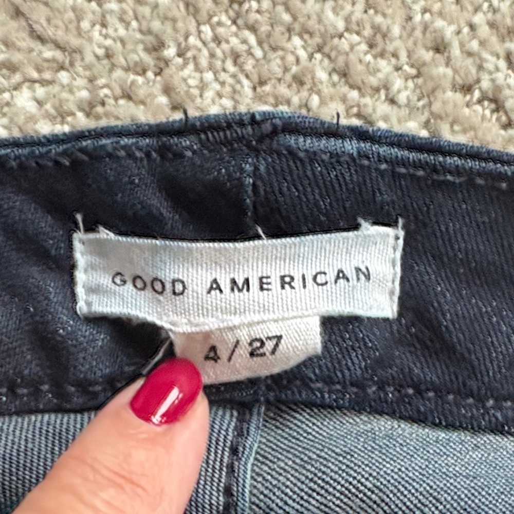 Good American Dark Blue Skinny Jeans - Picture 2 of 8